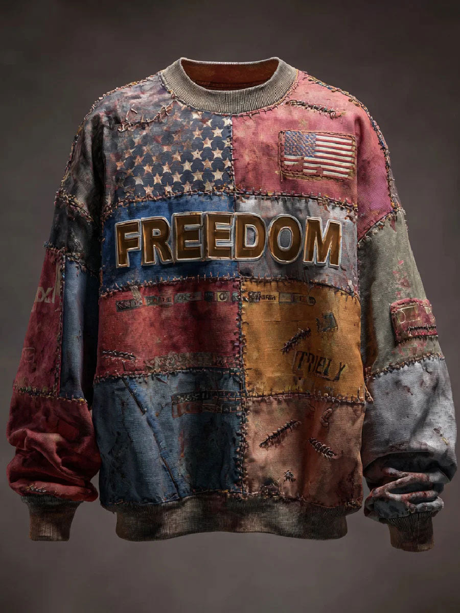 Freedom Printed Casual Swea T SHIRT As Picture Charlie Kirk 47 Merch