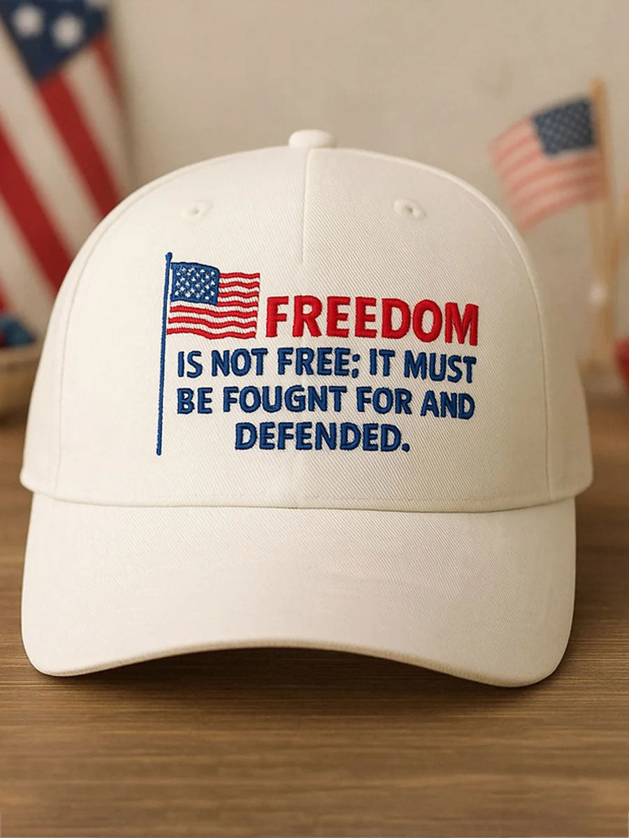 Freedom Printed Casual Unisex Hat As Picture Charlie Kirk American Merch
