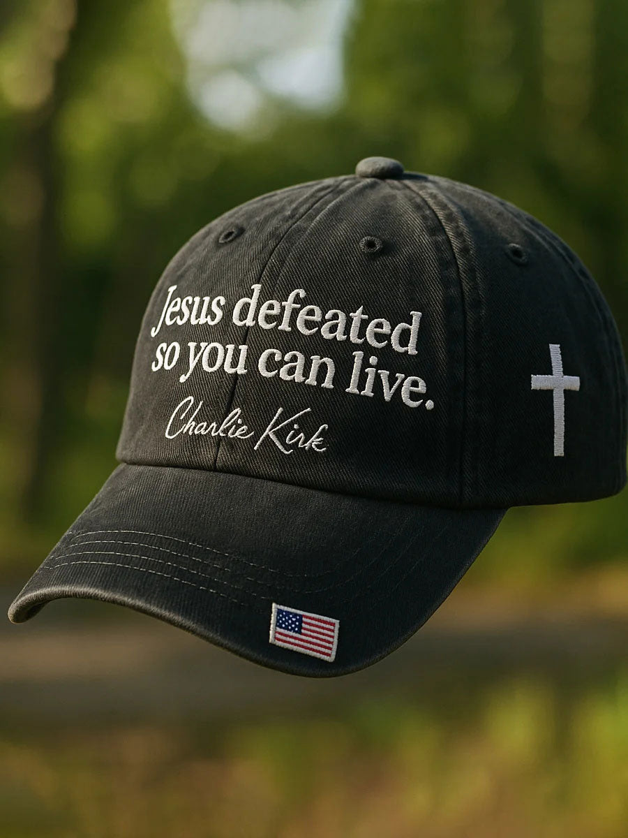 Freedom Printed Casual Unisex Hat Black Charlie Kirk 47 Clothing