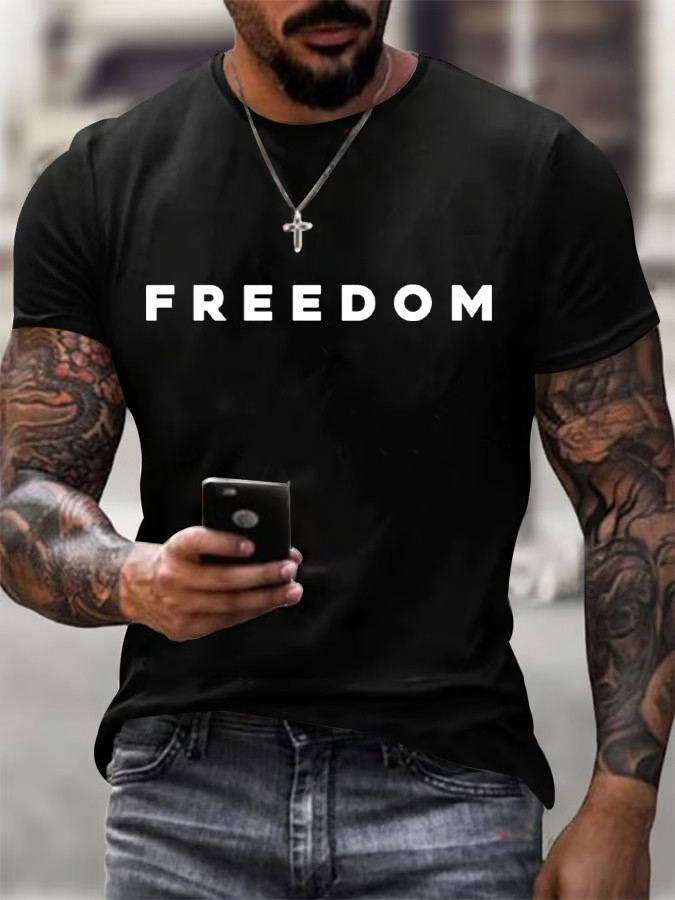 Freedom Shirt Black Charlie Kirk Shooters Shirt Patriotic Gifts For Brother