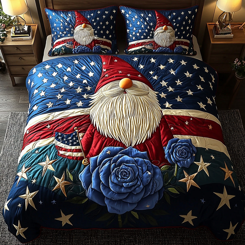 Freedom Sleep Quilted Bedding Set Bedroom Decor Ideas Patriotic Mothers Day Gifts