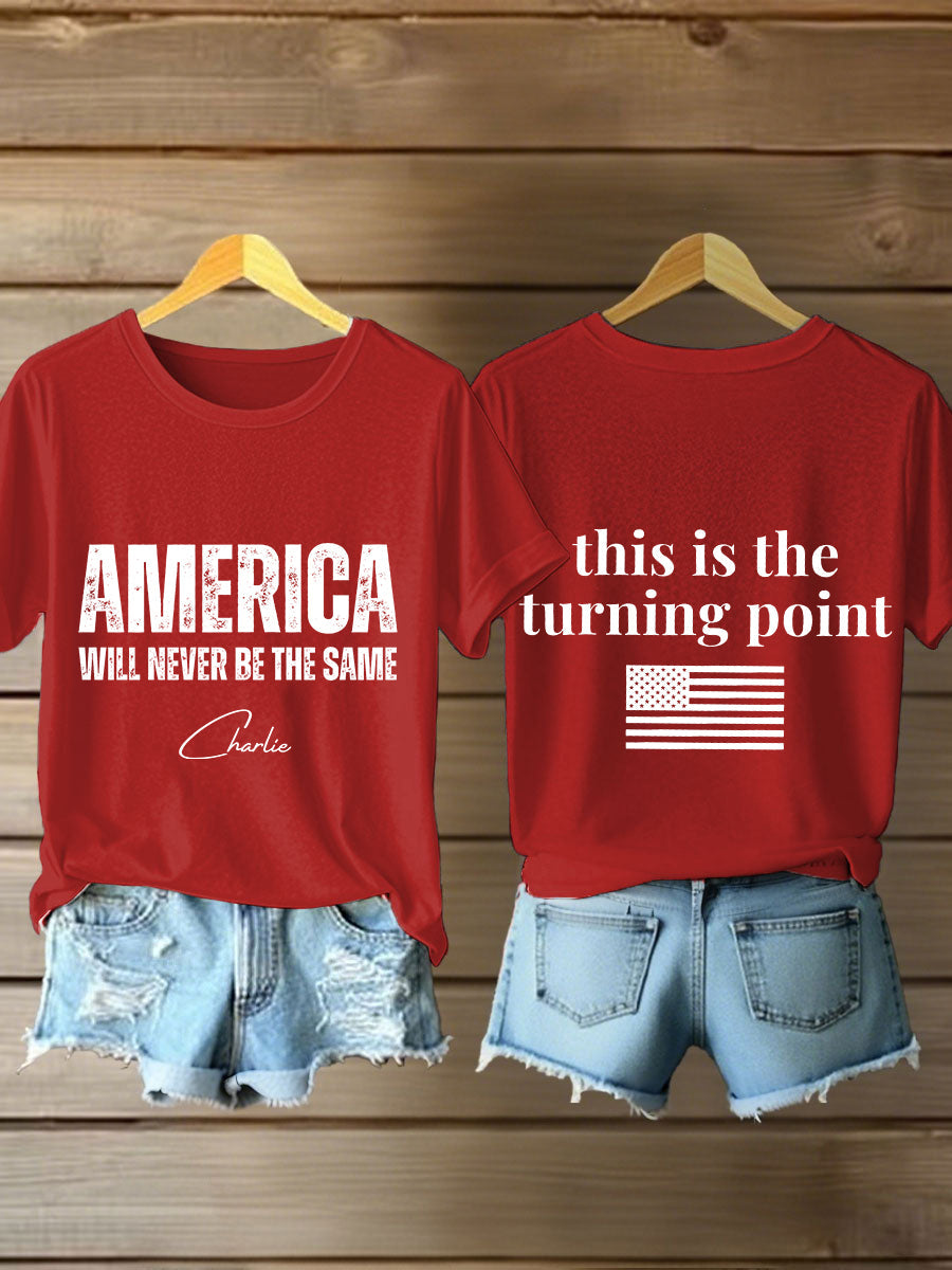 Freedom T Shirt Red Turning Point Usa Merch