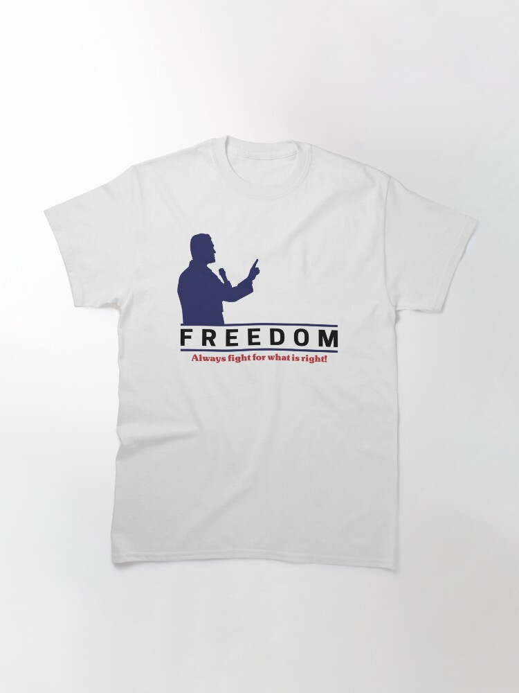 Freedom T-Shirt RIP Charlie Kirk Always Fight For What Is Right Merch Gifts For Supporters