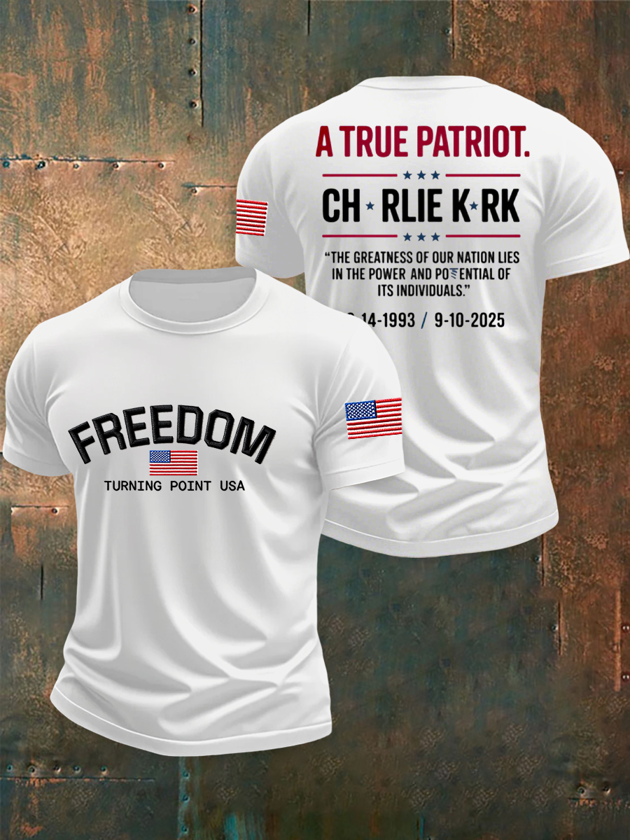Freedom Turning Point Printed T Shirt White This Is The Turning Point Shirt