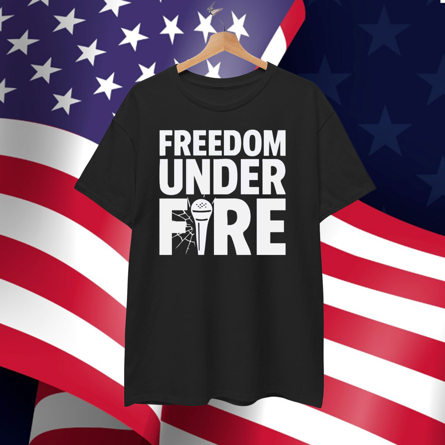 Freedom Under Fire Charlie Kirk Shirt Freedom Tshirt Charlie Kirk