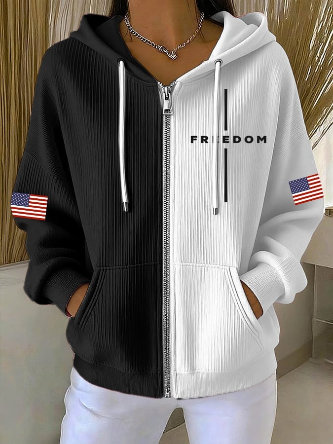 Freedom Zip Hoodie Charlie Kirk Merch Freedom Charlie Hoodie Gifts For Mother
