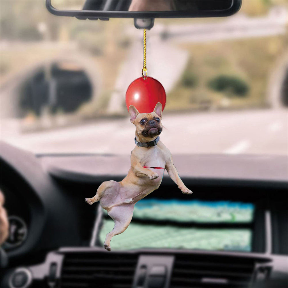 French Bulldog Fly With Bubbles Hanging Ornament Dog Ornament Lasfour