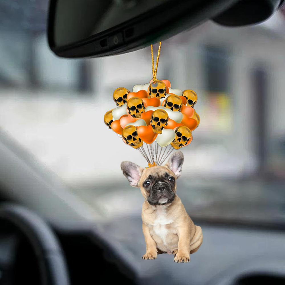 French Bulldog Halloween Car Ornament Dog Ornament For Halloween
