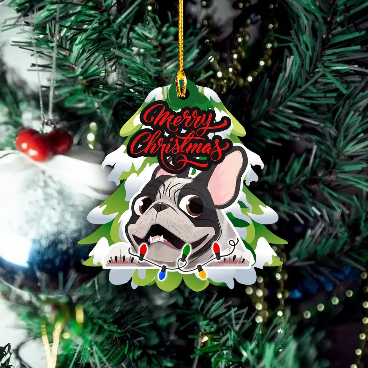 French Bulldog Ornament French Bulldog Christmas Decor Hanging Gifts