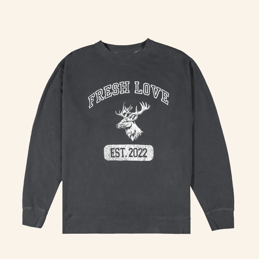 Fresh Love Clothing Merch Black College Logo Sweatshirt Christmas Present For Dad Fresh Love Clothing Merch Black College Logo Sweatshirt Christmas Present For Dad