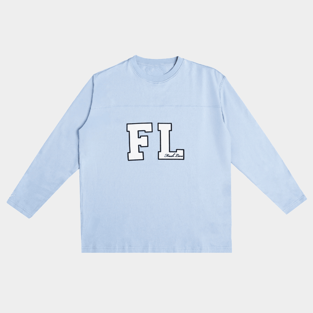 Fresh Love Clothing Merch Blue Victory Long Sleeve T-Shirt FL Shirt Gifts For Friends-1