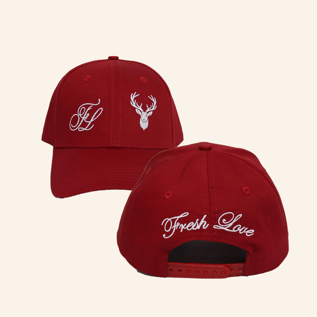 Fresh Love Clothing Merch Signature Hat Red Embroidered Gifts For Friends Fresh Love Clothing Merch Signature Hat Red Embroidered Gifts For Friends