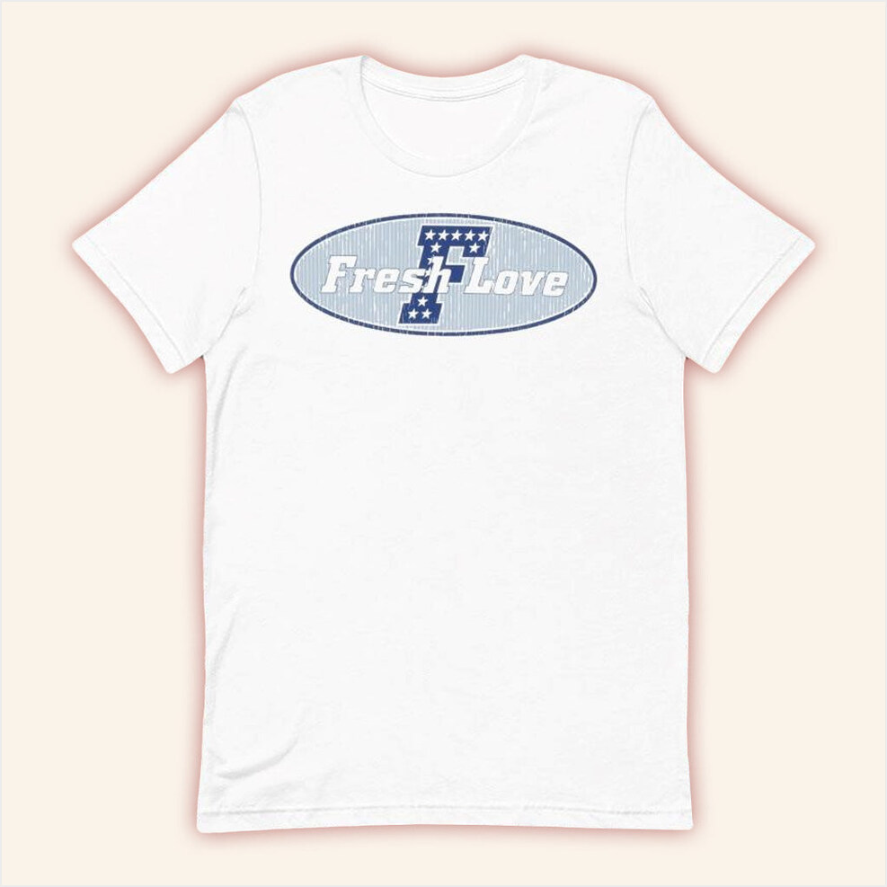 Fresh Love Merch Fresh Love Vintage Star Shirt White Birthday Gifts For Her Gifts For BFF
