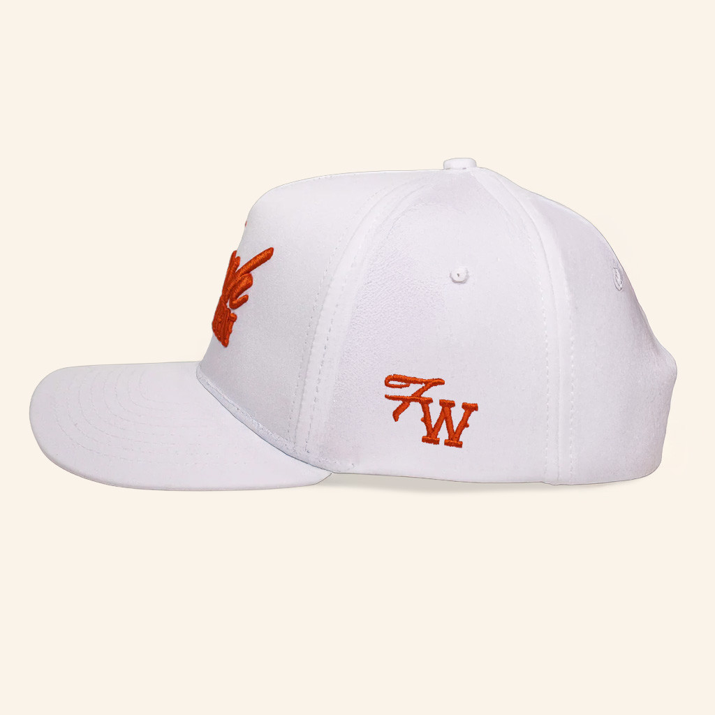 Fresh Western Hat Embroidered FW White Hat Birthday Gift For Him