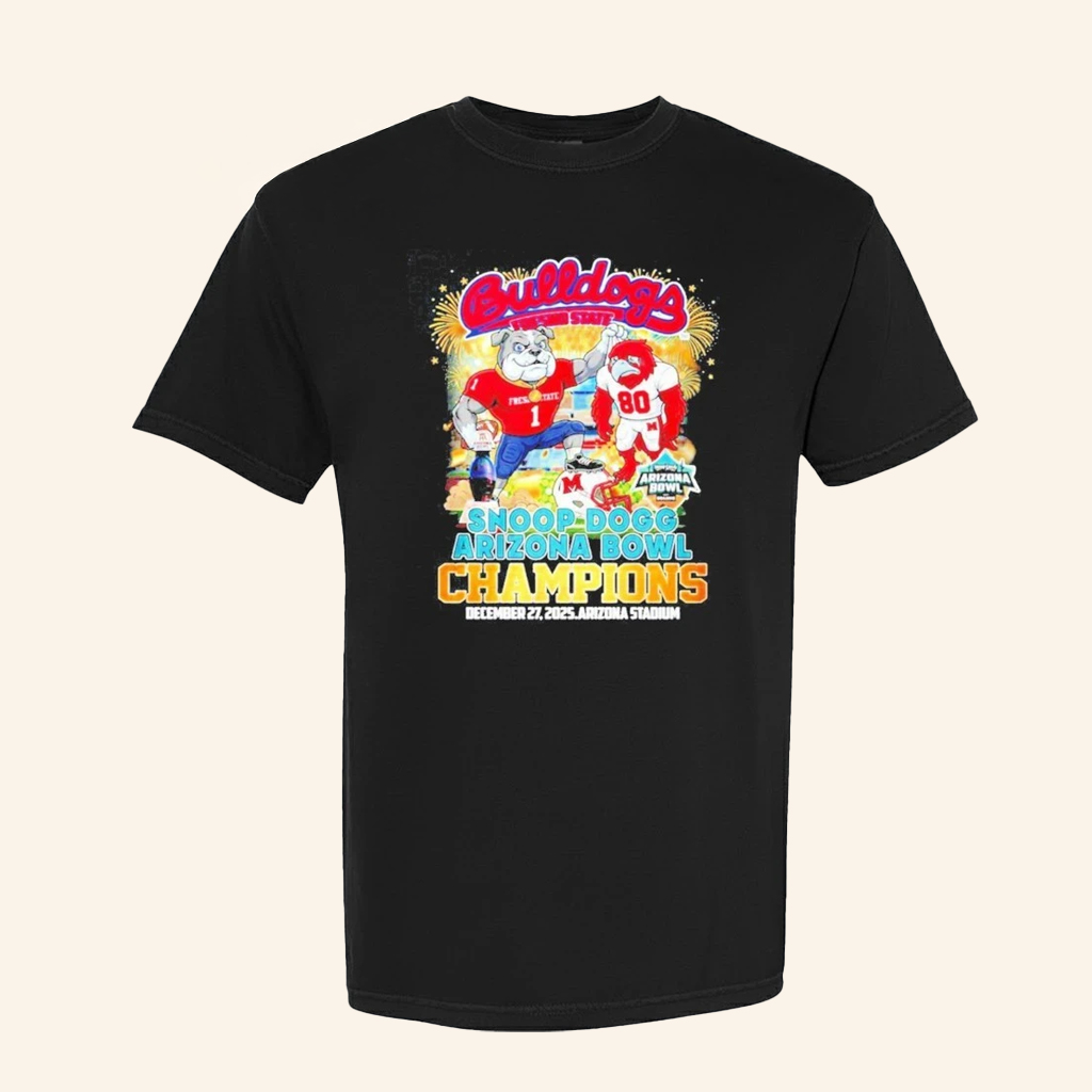 Fresno State Football Merch 2025 Snoop Dogg Arizona Bowl Champions Mascot T-Shirt Fan Gifts Fresno State Football Merch 2025 Snoop Dogg Arizona Bowl Champions Mascot T-Shirt Fan Gifts