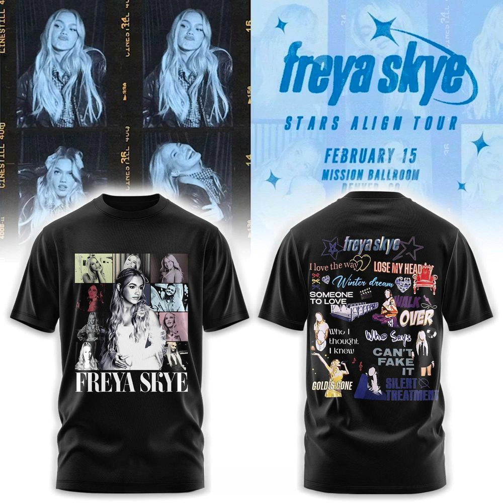 Freya Skye Stars Align Tour 2026 Shirt Freya Skye Merch Birthday Gift Ideas For Sister
