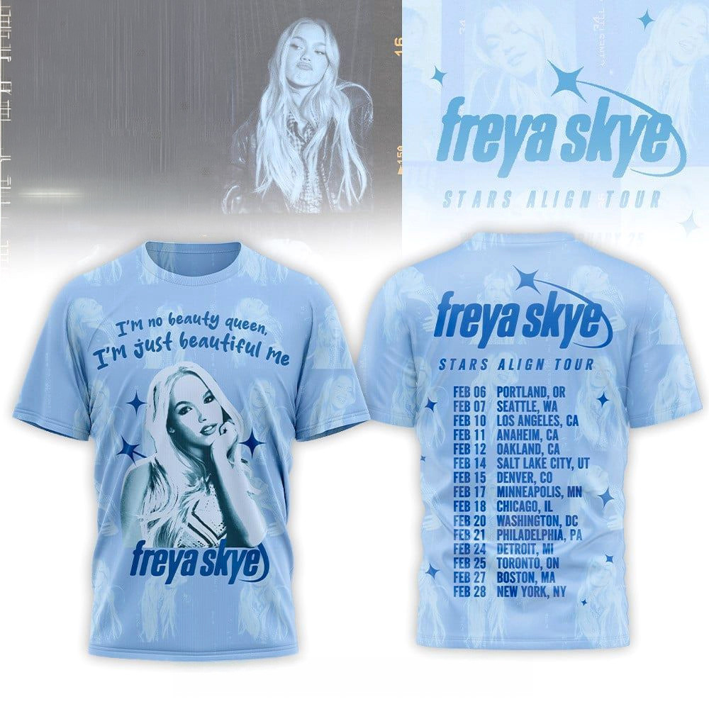 Freya Skye Stars Align Tour 2026 T-Shirt Freya Skye Merch Gifts For Music Fans