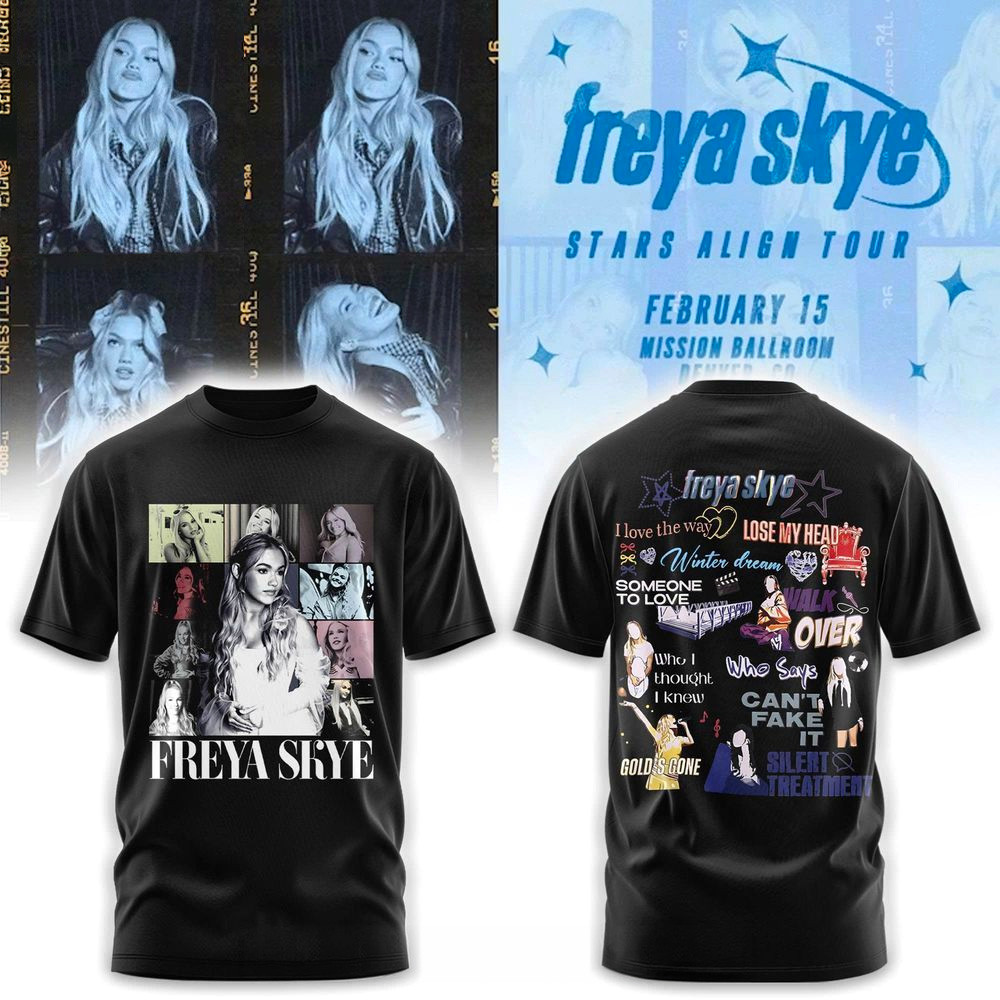 Freya Skye Stars Align Tour 2026 T-Shirt Freya Skye Merch Gifts For Sister