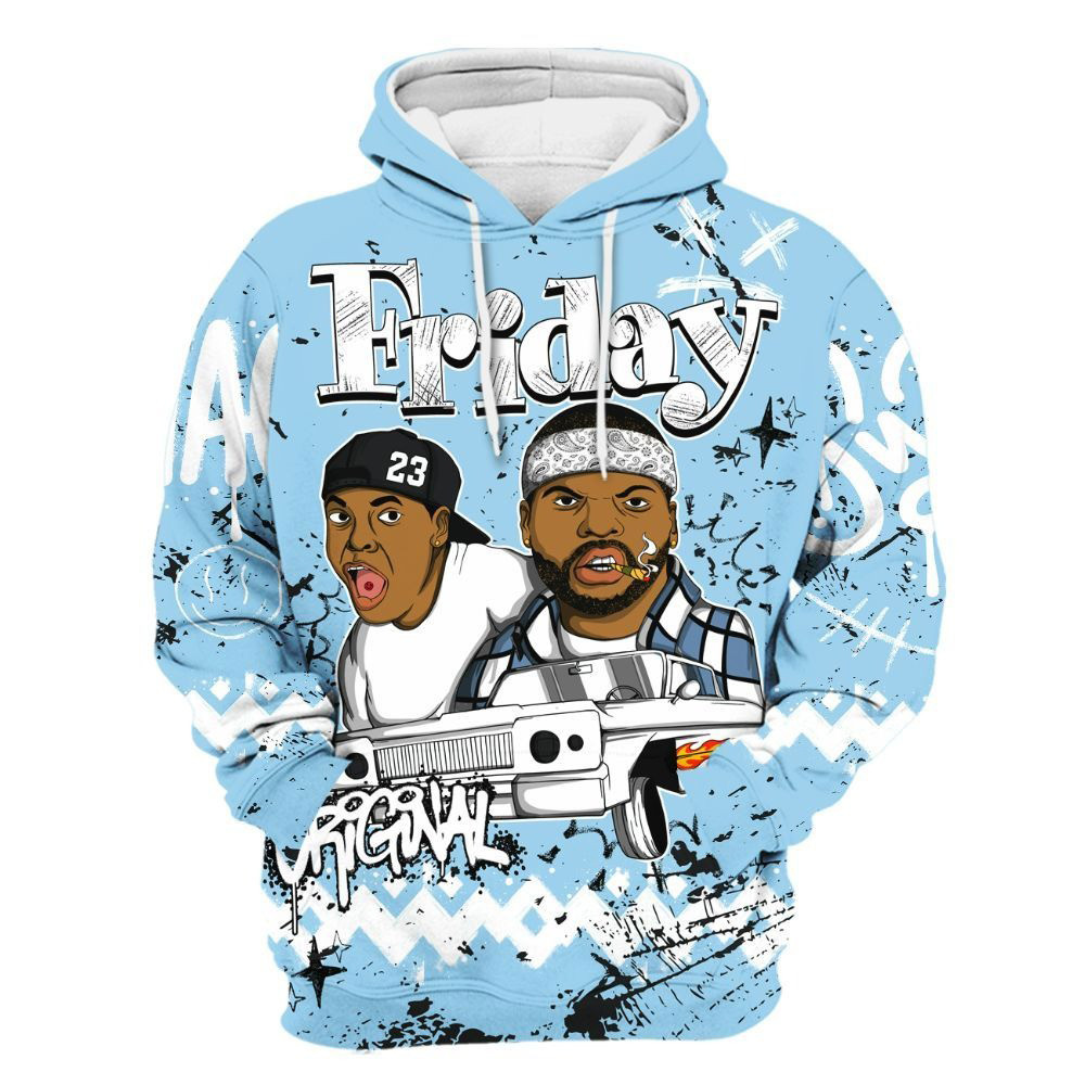 Friday Sneaker Crayon Legend Blue 11s Hoodie Funny Father's Day Gifts
