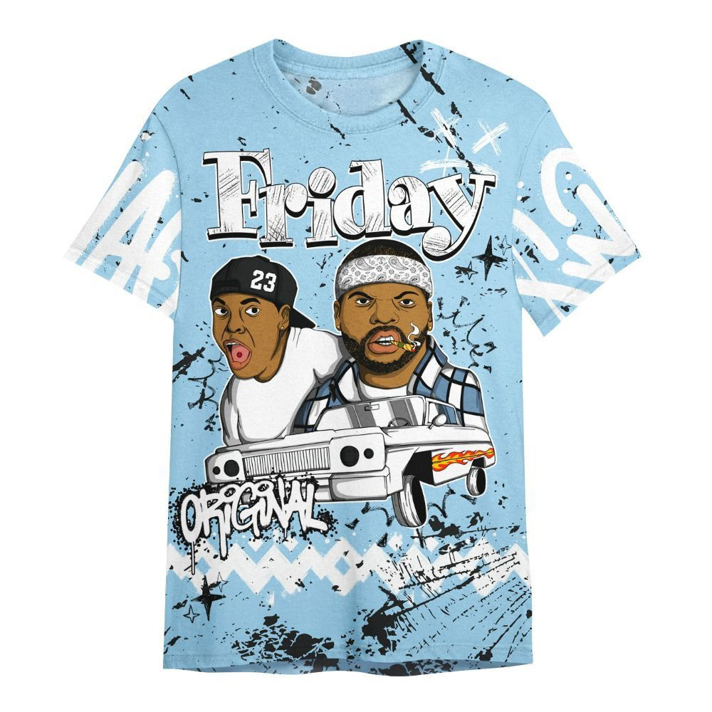 Friday Sneaker Crayon Legend Blue 11s T-Shirt Gift For New Men