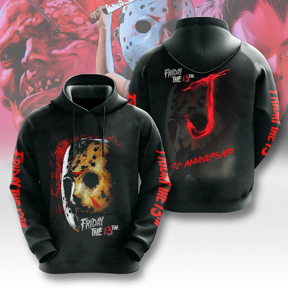 Friday the 13th Hoodie 45th Anniversary Hoodie Gift Ideas For Boyfriend