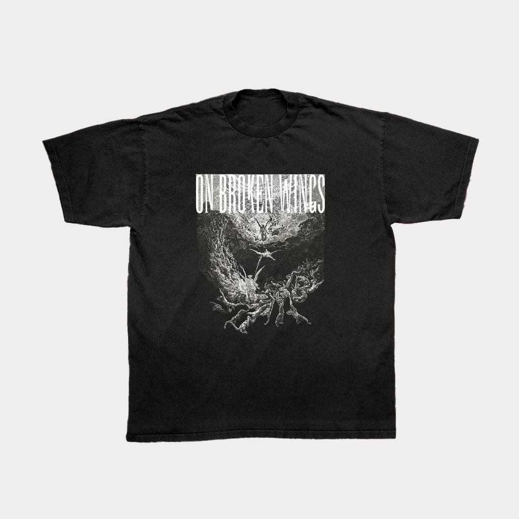 Friends Family Forever Merch On Broken Wings Fallen Angel T-Shirt Birthday Gift For Dad