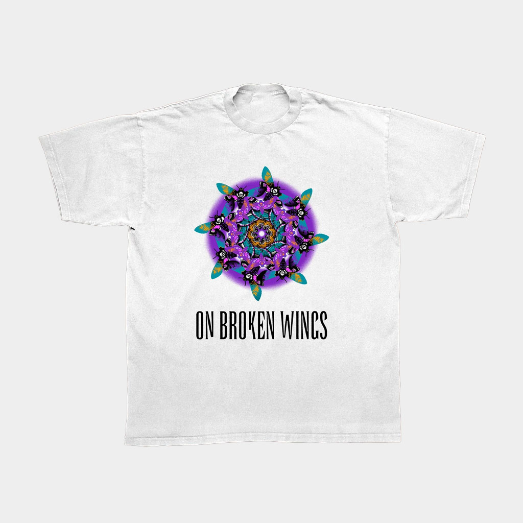 Friends Family Forever Merch On Broken Wings Mandala T-Shirt Present For Wife Friends Family Forever Merch On Broken Wings Mandala T-Shirt Present For Wife