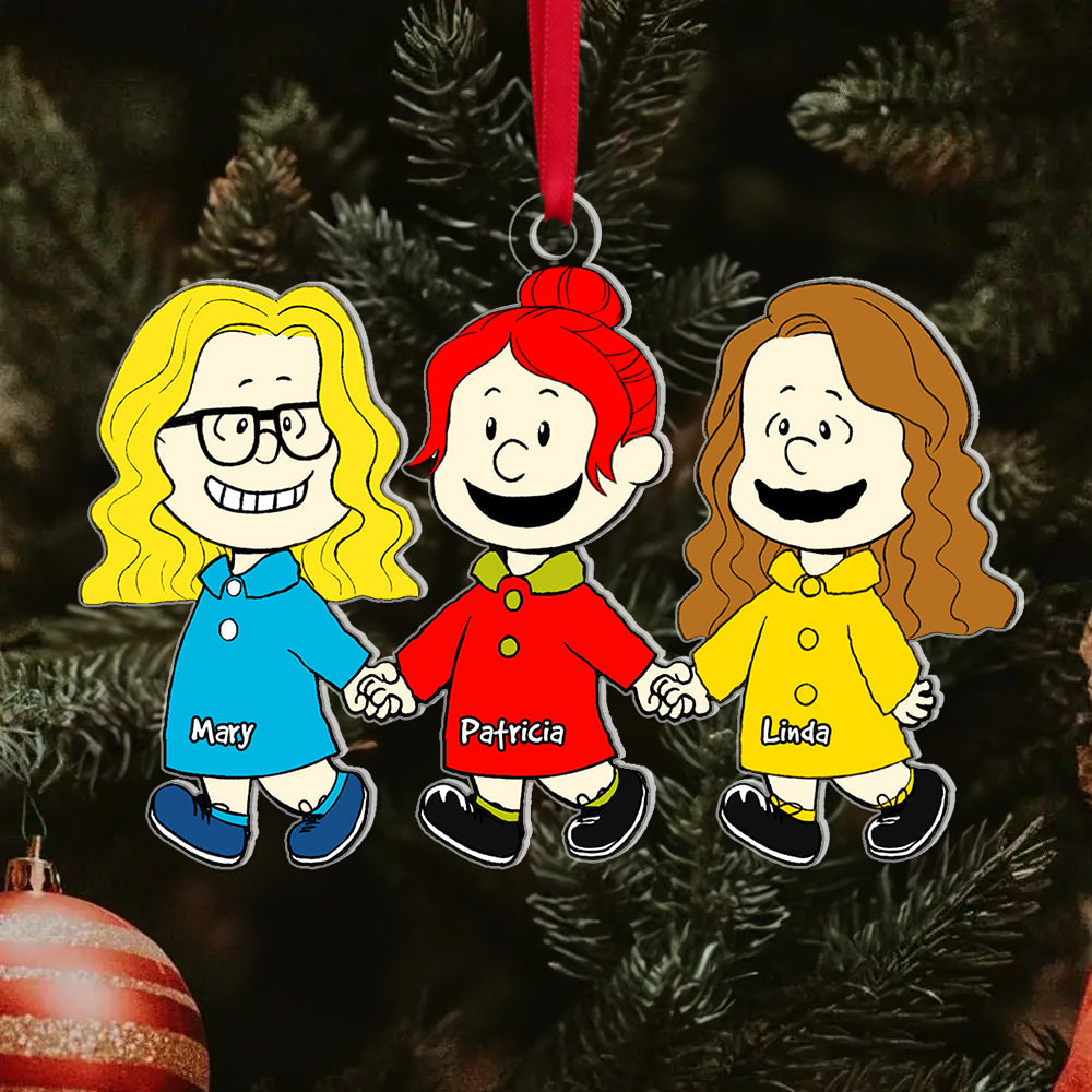 Friends Ornament - Personalized Gifts For Besties Ornament- - Funny Christmas Ornament Gift