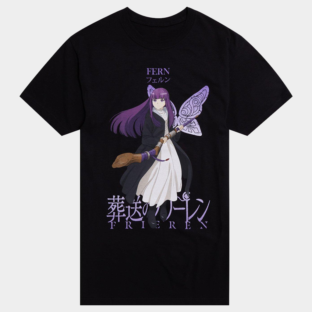 Frieren Merch Frieren Beyond Journey's End Fern Portrait T-Shirt Cool Gifts For Her