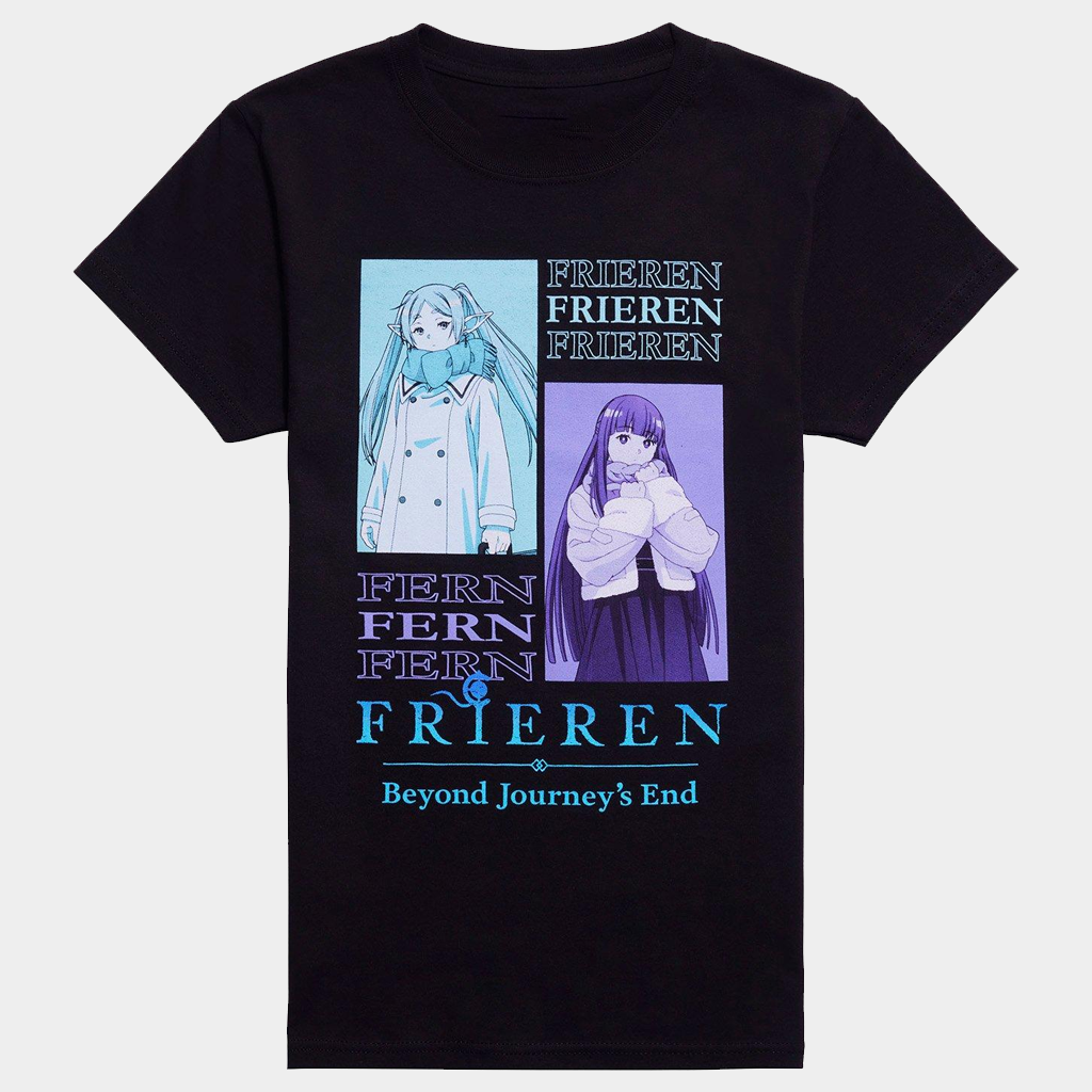 Frieren Merch Frieren Beyond Journey's End Frieren And Fern Boyfriend Fit Girls T-Shirt