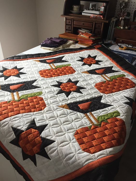 Fright Night Quilted Blanket Halloween Gifts For Teens