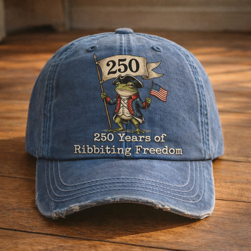 Frog 250 Years Of Ribbiting Freedom Hat Semiquincentennial Merch Gift For Patriots