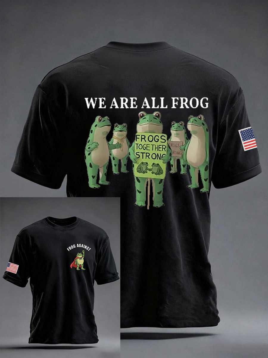 Frog Against Resist T-Shirt We Are All Frog No Kings Anti Fascism Protest Merch Gift Ideas