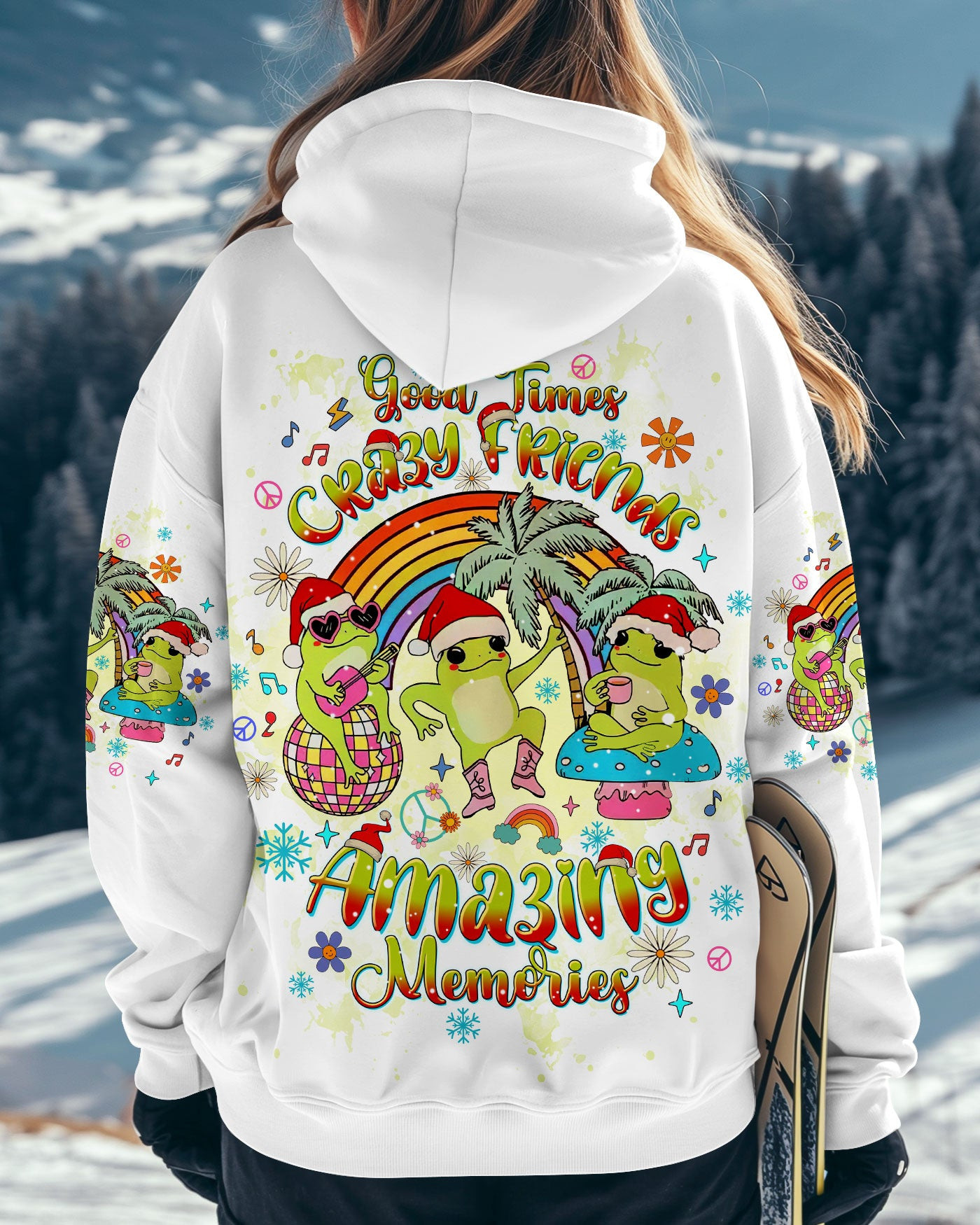 Frog Amazing Memories Christmas Hoodie Xmas Party Clothing Gifts For Frog Lovers