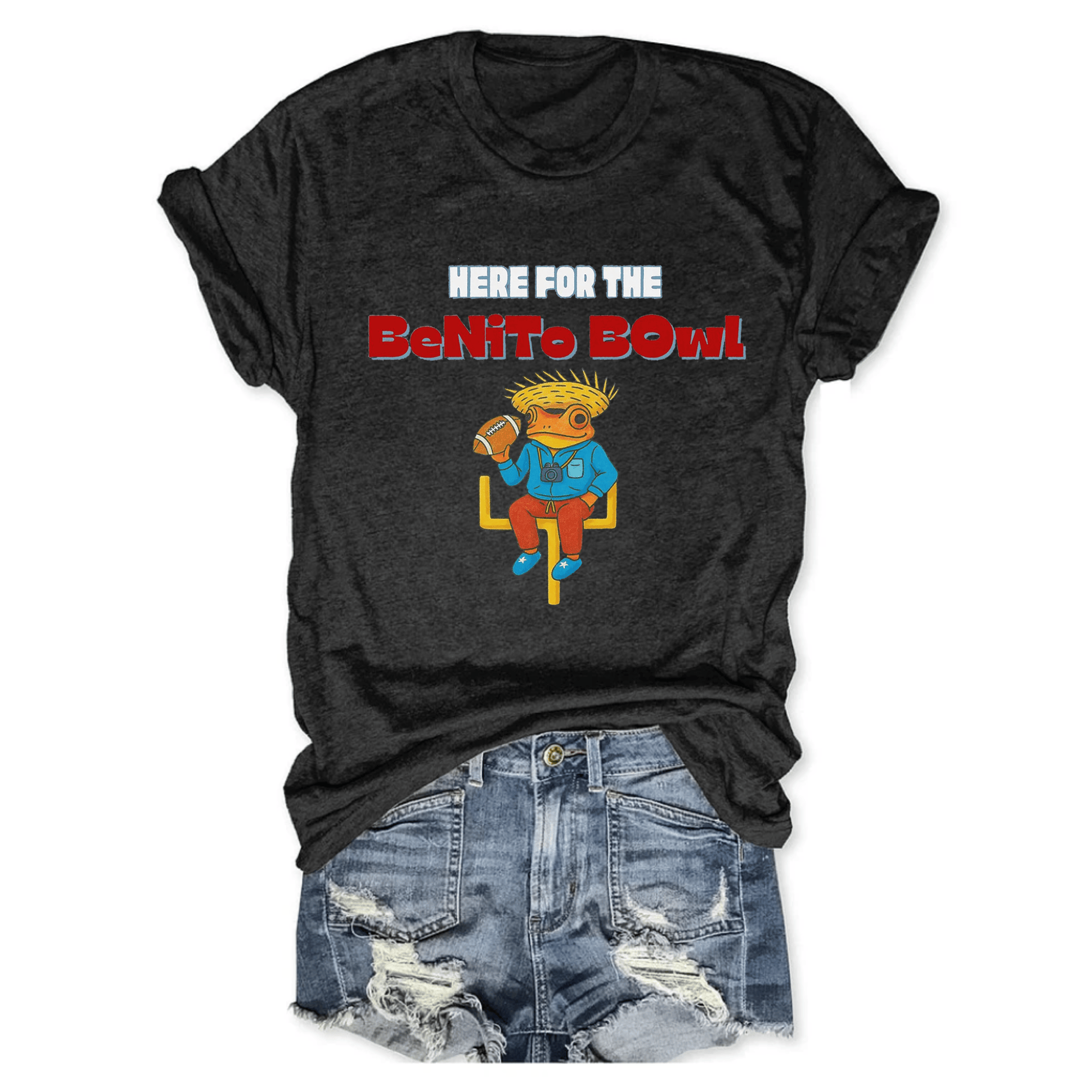 Frog Bad Bunny X Benito Bowl Merch T-Shirt Here For The Benito Bowl Awesome Bad Bunny Apparel