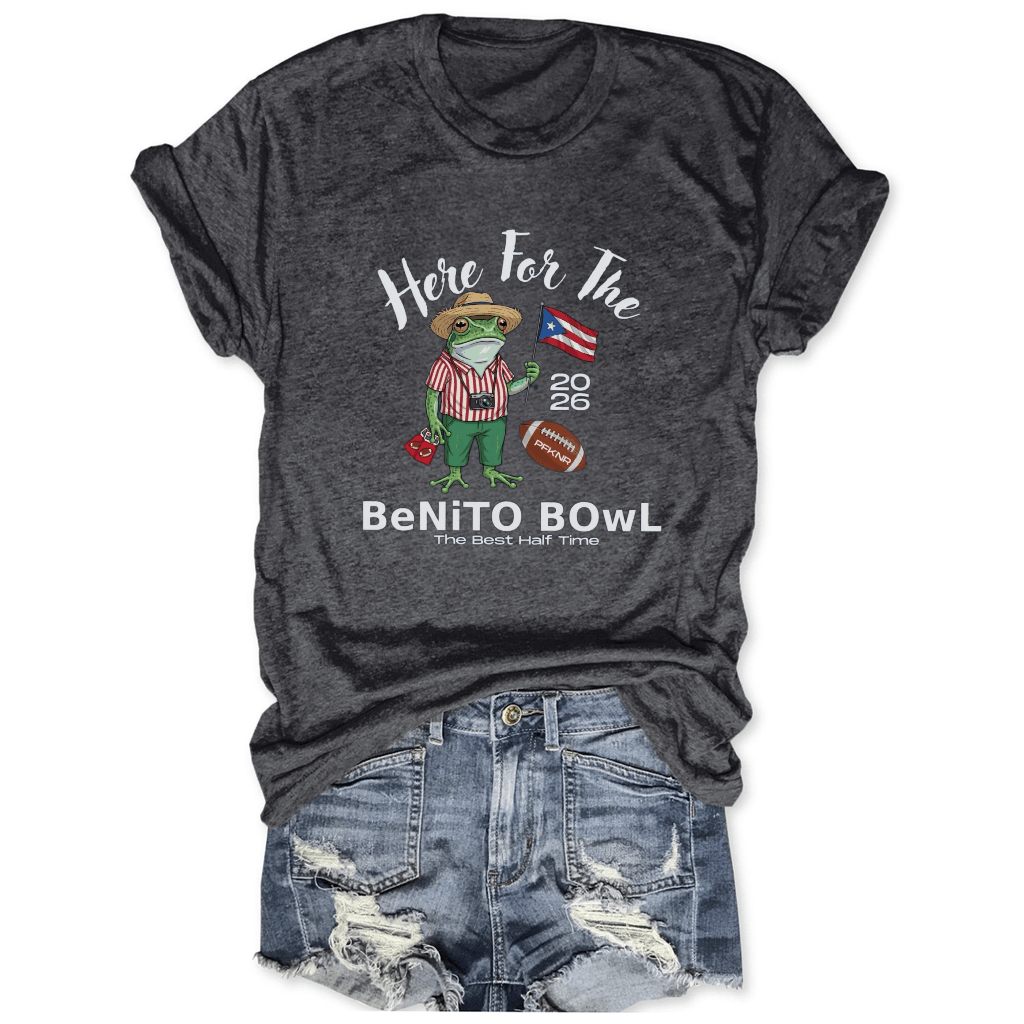 Frog Bad Bunny X Benito Bowl Merch T-Shirt Here For The Benito Bowl Bad Bunny Best Fans Apparel