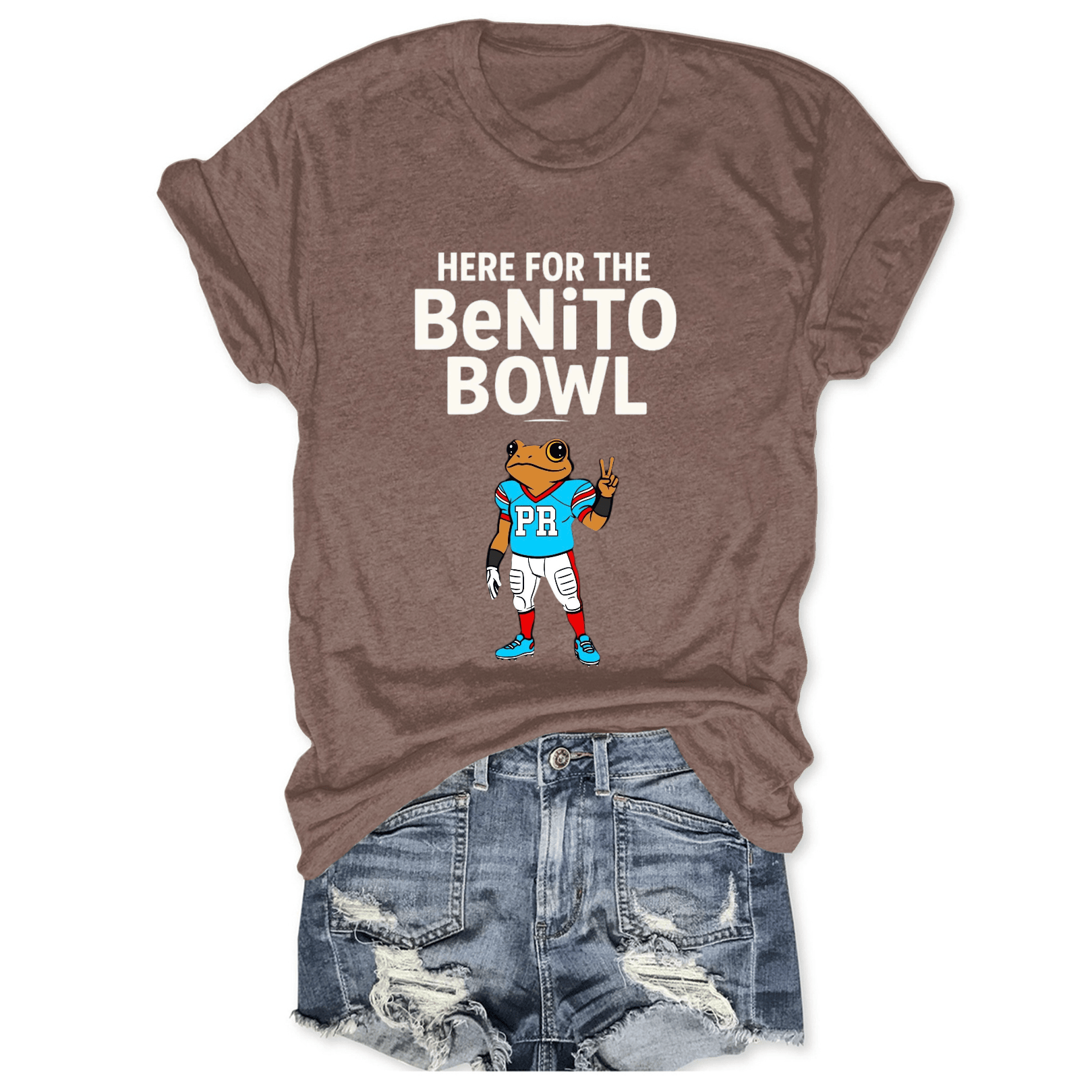 Frog Bad Bunny X Benito Bowl Merch T-Shirt Here For The Benito Bowl Shirt Cool Baseball Apparel