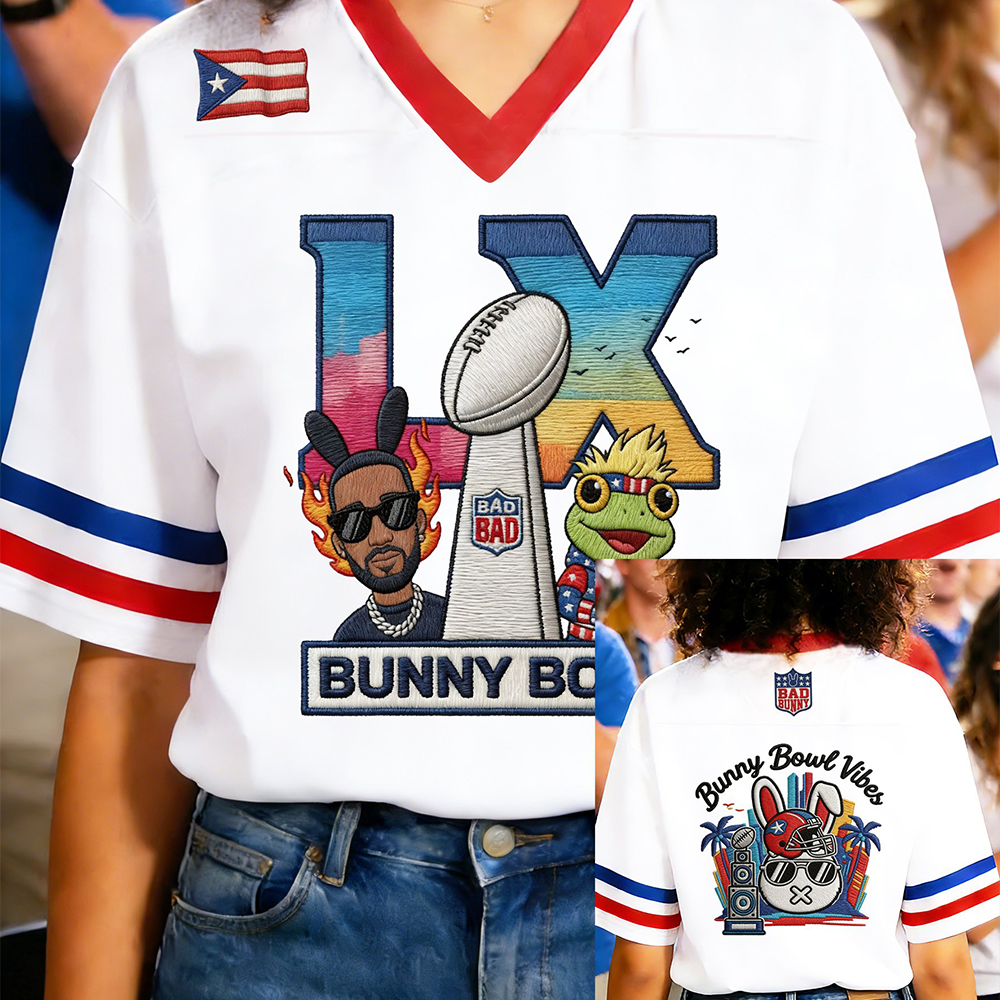Frog Bunny Bowl LX Jersey Bad Bunny Super Bowl LX Shirt Fandom Gifts