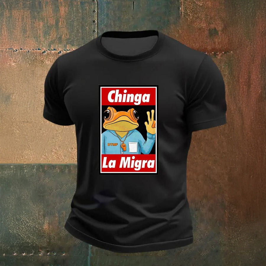 Frog Chinga La Migra T-Shirt No Kings Shirt Best Present For Husband