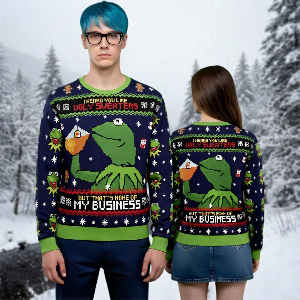 Frog I Heard You Like Ugly Christmas Sweater Xmas Wear Christmas Gifts For Frog Lovers