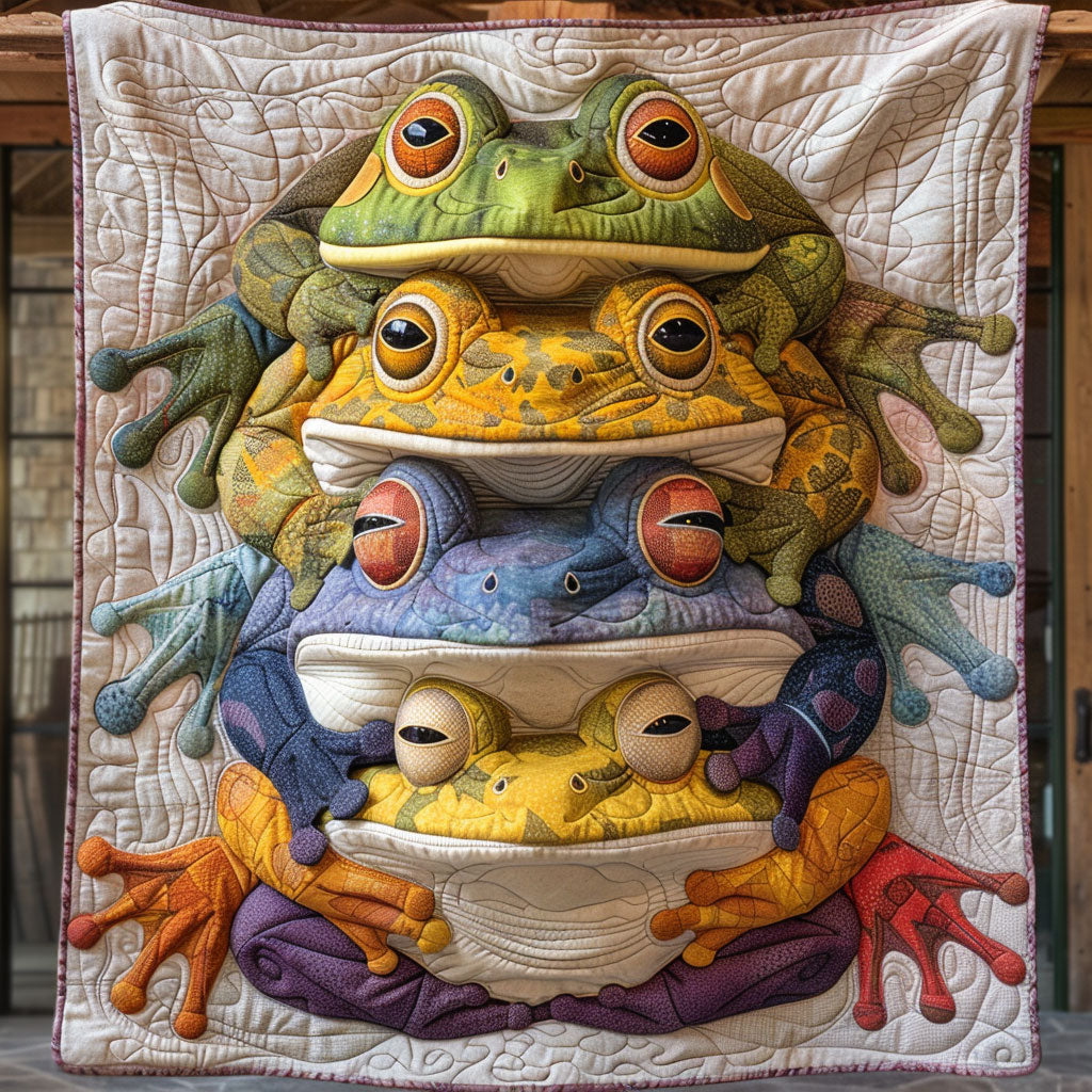 Frog On Frog Quilt Stylish Quilt Blanket to Upgrade Your Bedroom