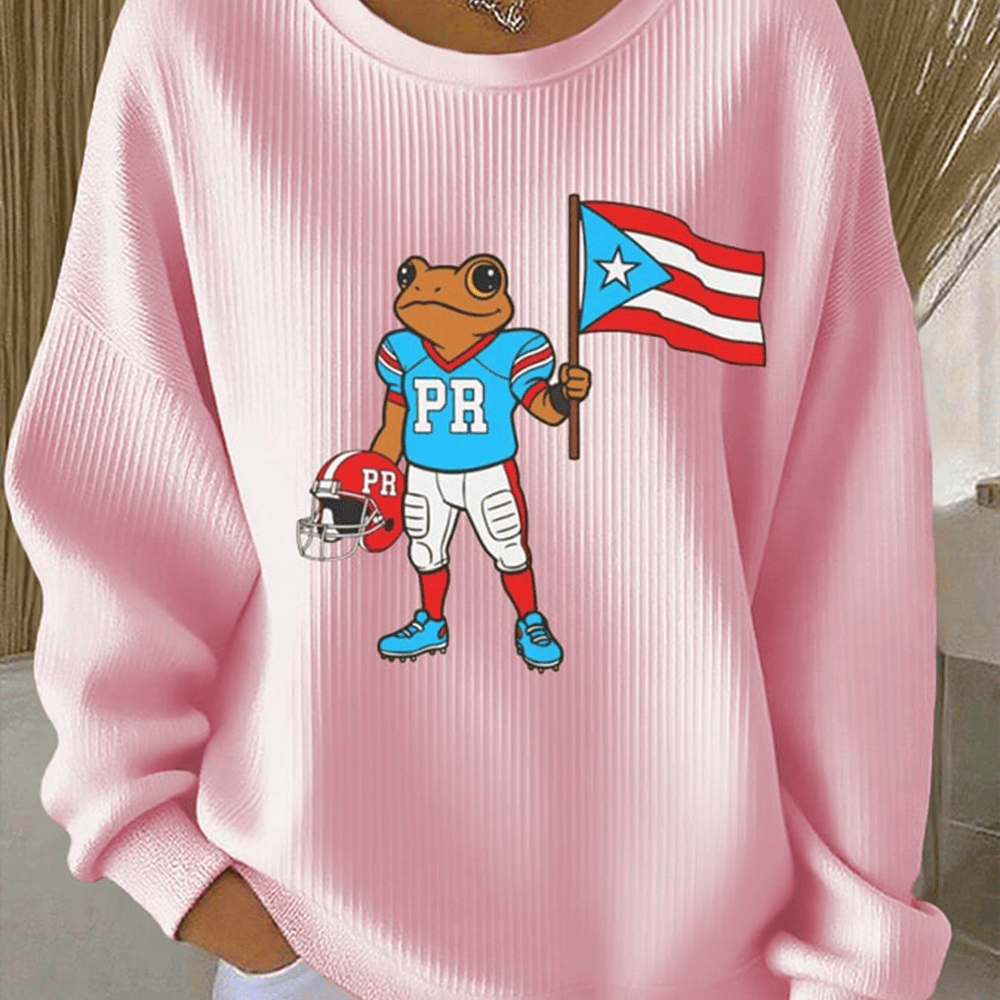 Frog Puerto Rico Bad Bunny Sweatshirt Bad Bunny Super Bowl Clothing Gift For Friends
