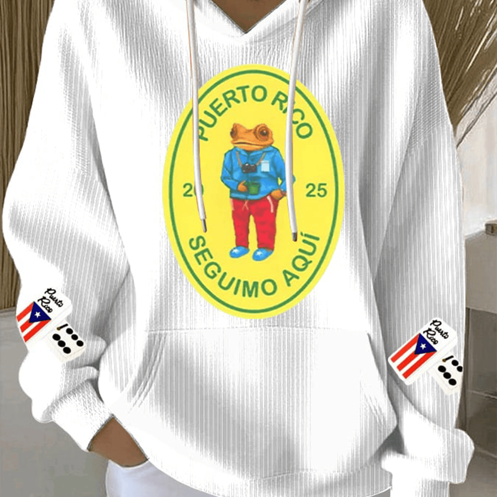 Frog Puerto Rico Seguimo Aqui Hoodie Bad Bunny Halftime Show Apparel Football Fan Presents