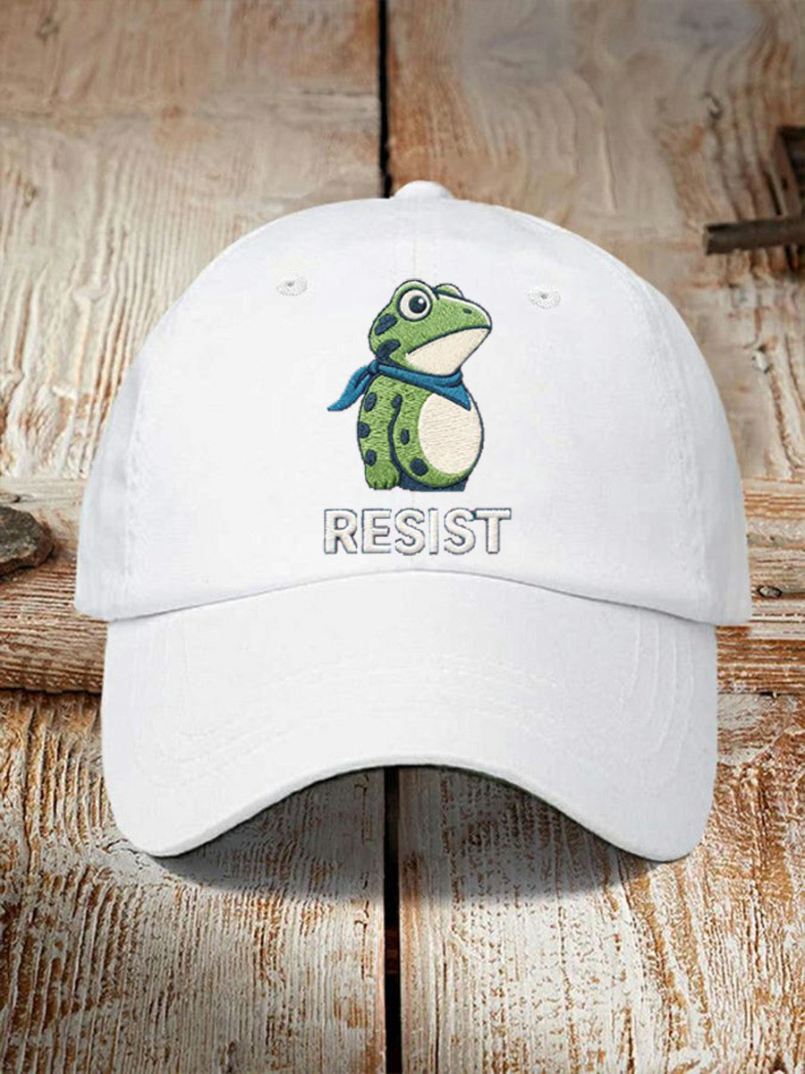 Frog Resist Hat No Kings Merchandise Portland Frog Merch Anti Trump Gifts