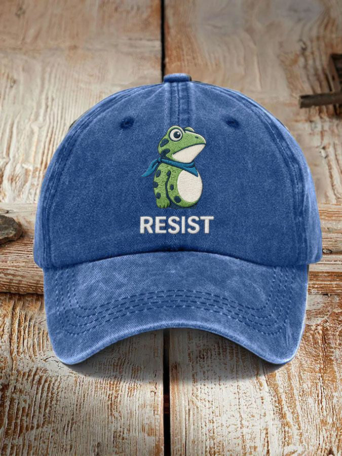Frog Resist Hat No Kings Merchandise Portland Frog Merch Anti Trump Gifts
