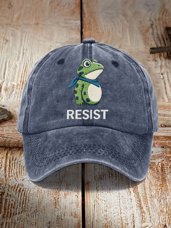 Frog Resist Hat No Kings Merchandise Portland Frog Merch Anti Trump Gifts