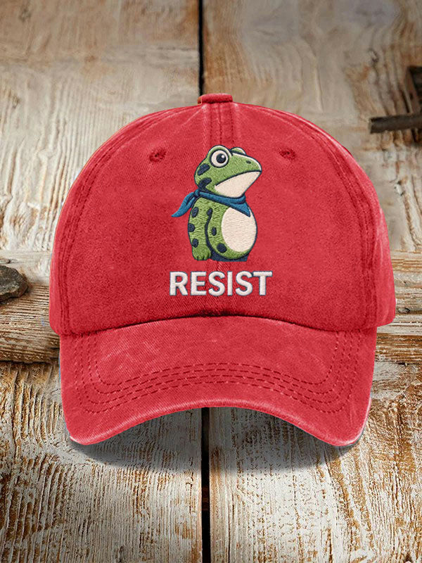 Frog Resist Hat No Kings Merchandise Portland Frog Merch Anti Trump Gifts