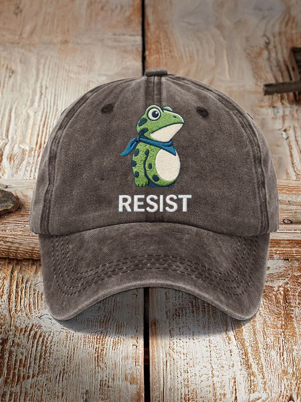 Frog Resist Hat No Kings Merchandise Portland Frog Merch Anti Trump Gifts