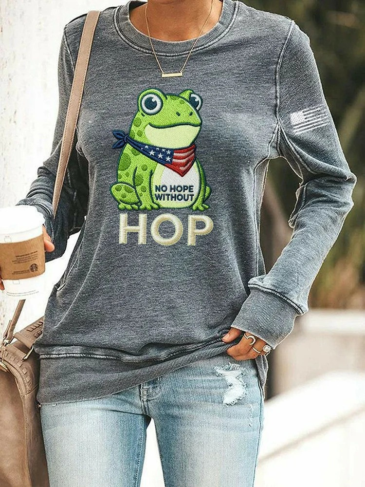 Frog Resist No Hope Without Hop Sweatshirt Anti ICE Protest Portland Frog Merch Gifts