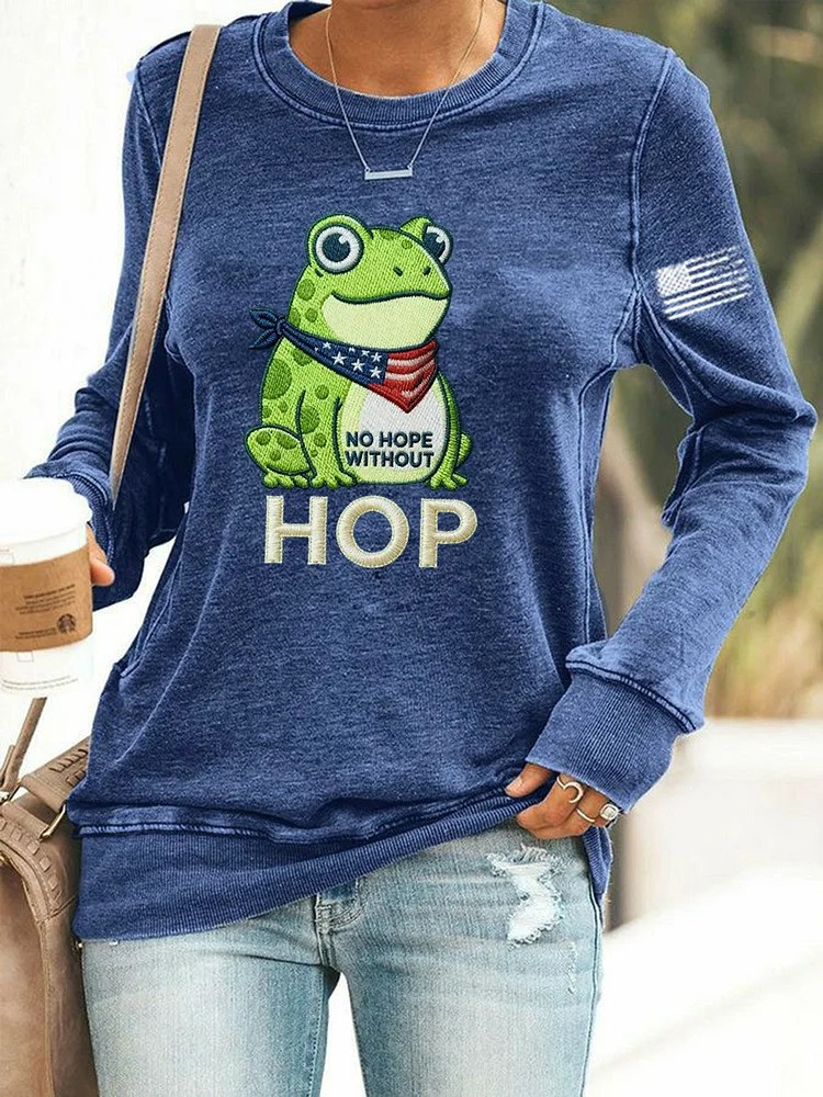 Frog Resist No Hope Without Hop Sweatshirt Portland Frog Protest Abolish ICE Merch Gifts